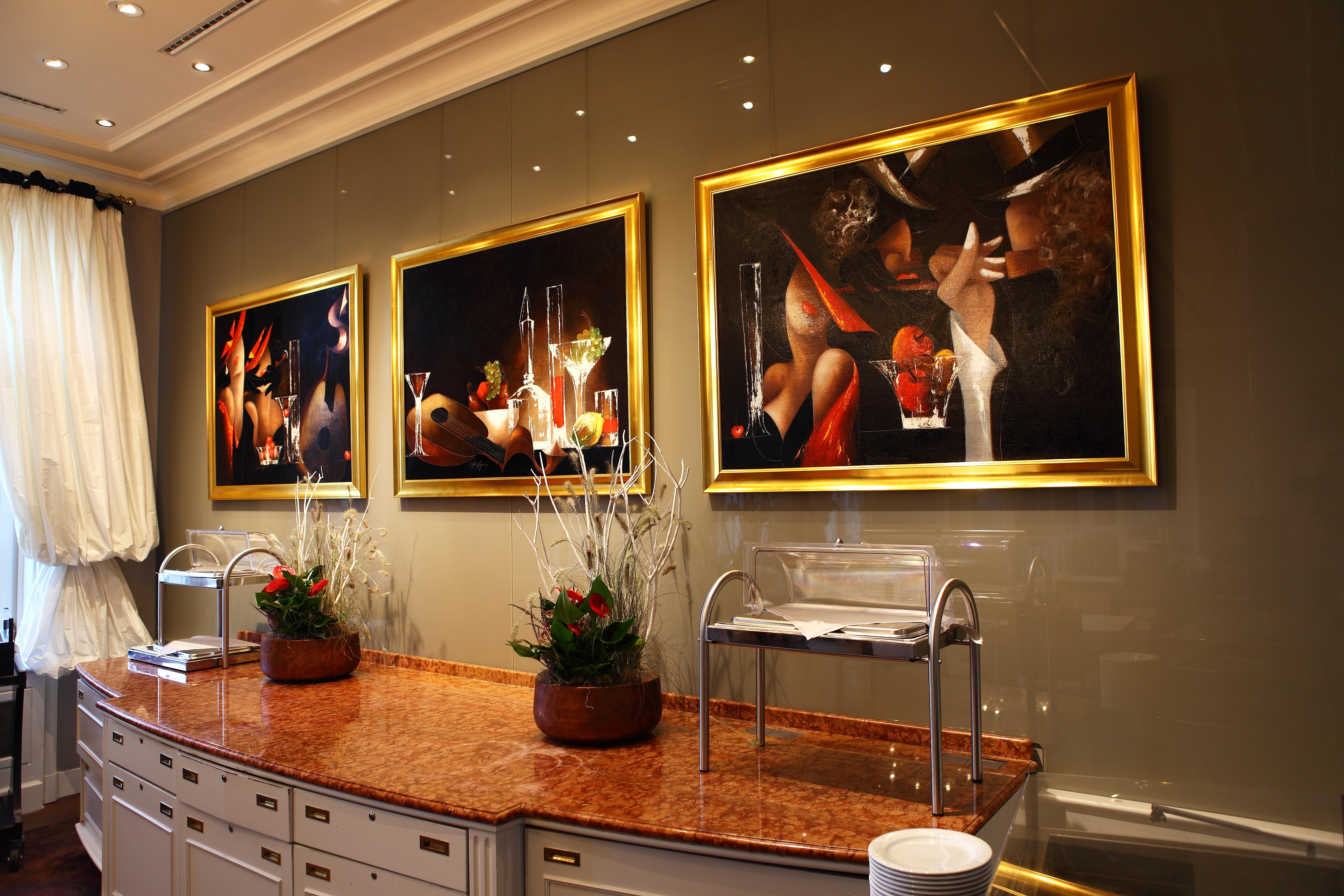 เลอ ปาเล อาร์ต โฮเต็ล ปราก Hotel ภายนอก รูปภาพ A selection of paintings by the artist